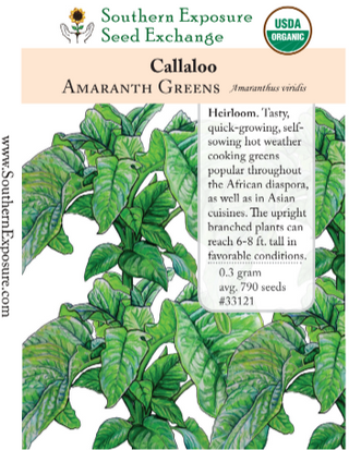 33121 - Callaloo Amaranth Greens