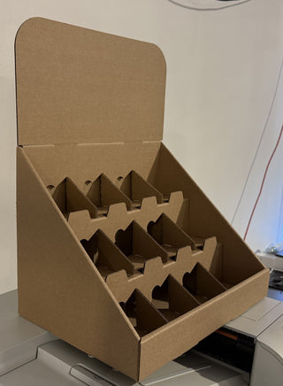 Retail Display - 12-pocket Cardboard Rack
