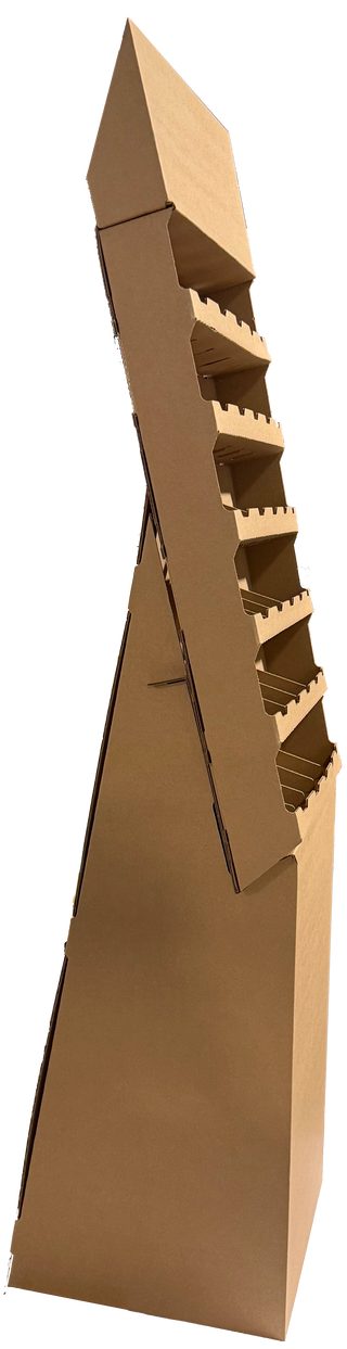 Retail Display - 30-pocket Cardboard Rack