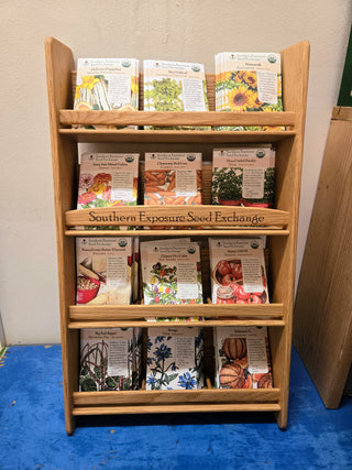 Regional Bestseller Collection! Fill Your 12-pocket Countertop Wooden Seed Rack