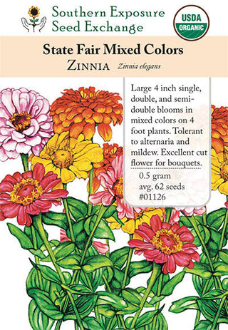 01126 - Zinnia, State Fair Mixed Colors