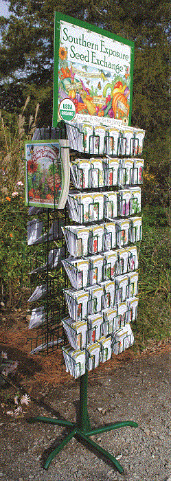 2-panel wire seed rack for display