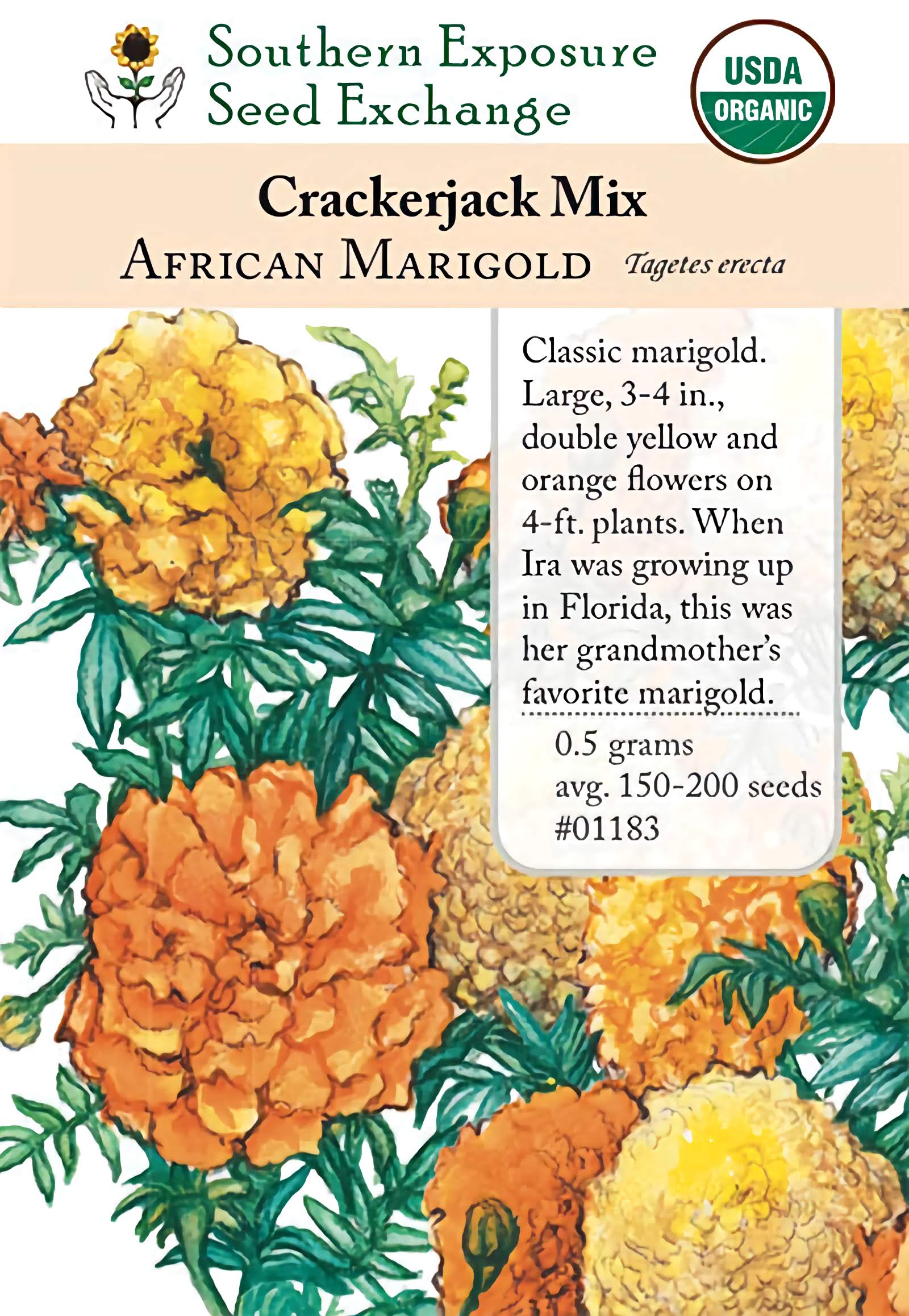 african marigold seed African Marigold Crackerjack Mix