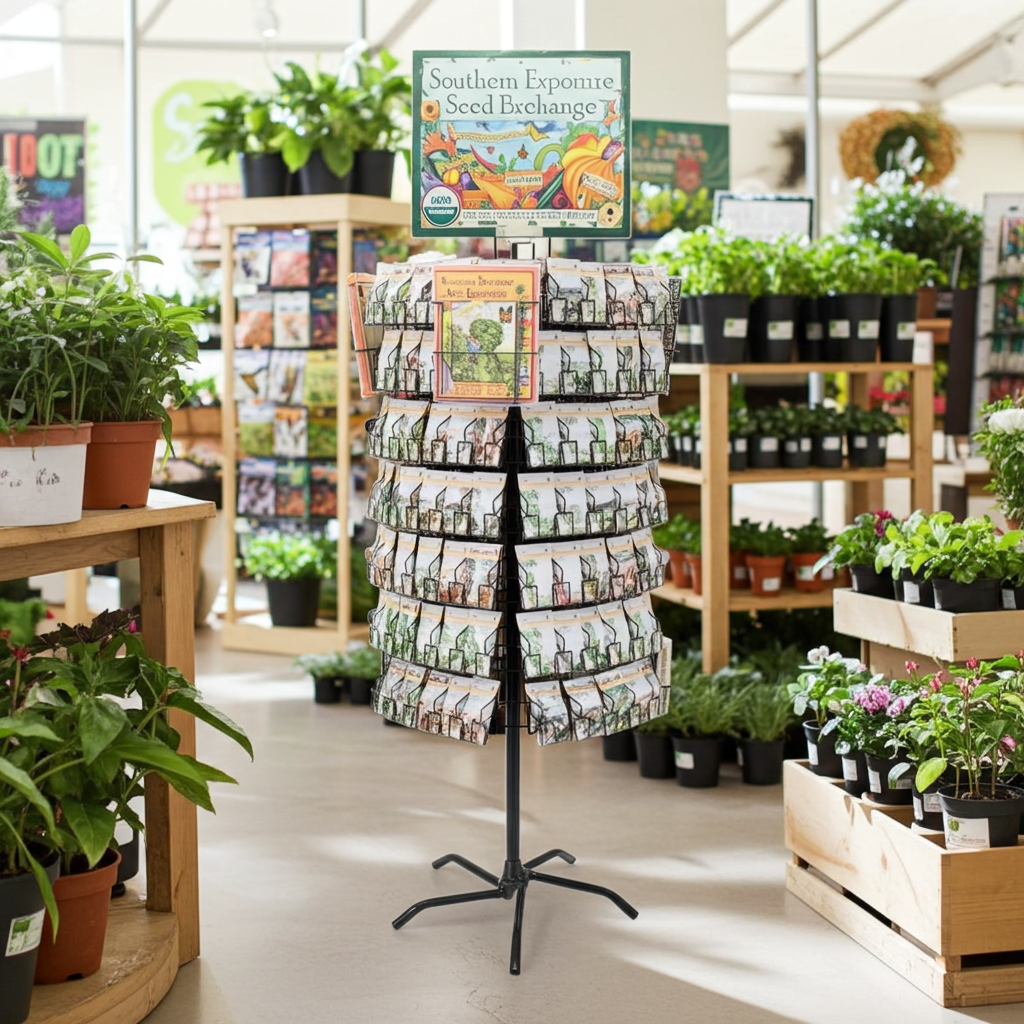 retail plant display racks Retail Display Wire Spinner Rack