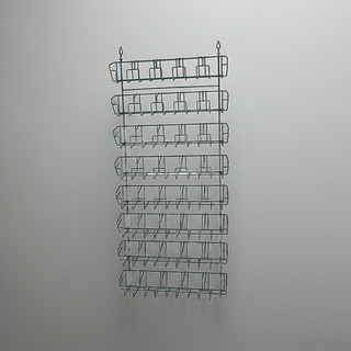 Retail Display - Wall-Mounted 40-pocket Wire Panel