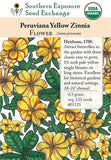 01125 - Zinnia, Peruviana Yellow