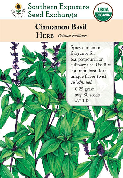 cinnamon basil plants Cinnamon Basil Seeds (Organic)