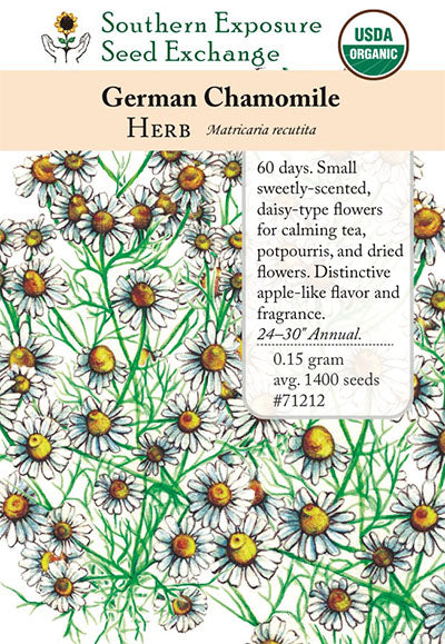 chamomile tea plant seeds Southern Exposure Seed Exchange