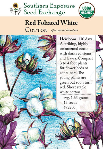 cotton flower seeds Red Foliated White Cotton