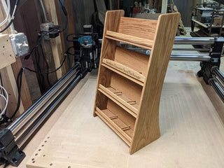 Retail Display - 12-pocket Wooden Countertop Rack